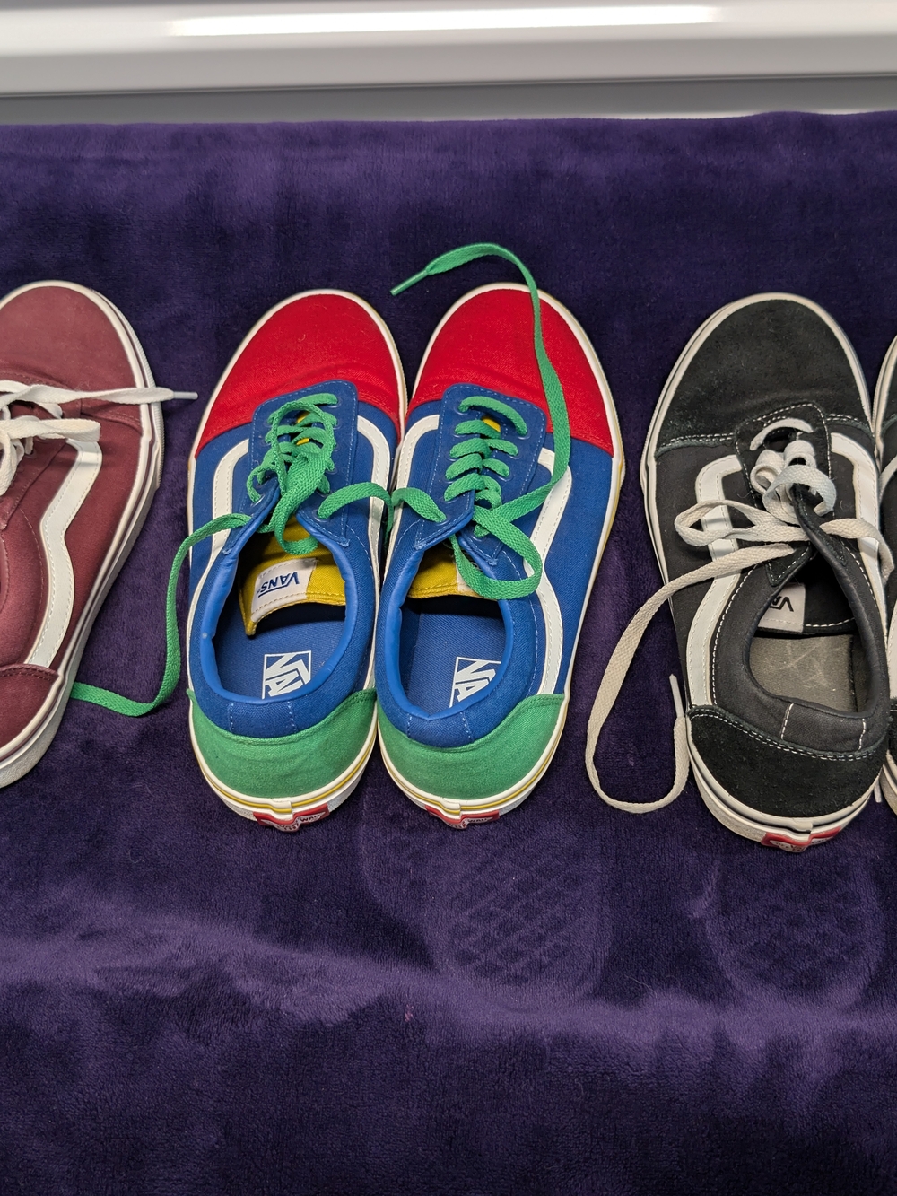Lot of 3 Pairs Vans Old Skool Sneakers - Women's Size 8.5 US (25 cm)